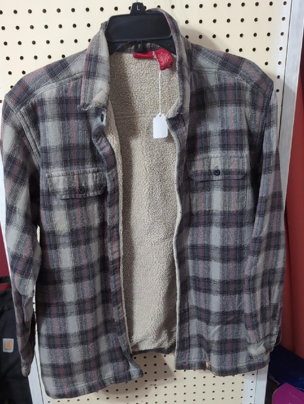 Mossimo Supply Co. Plaid Fleece Jacket